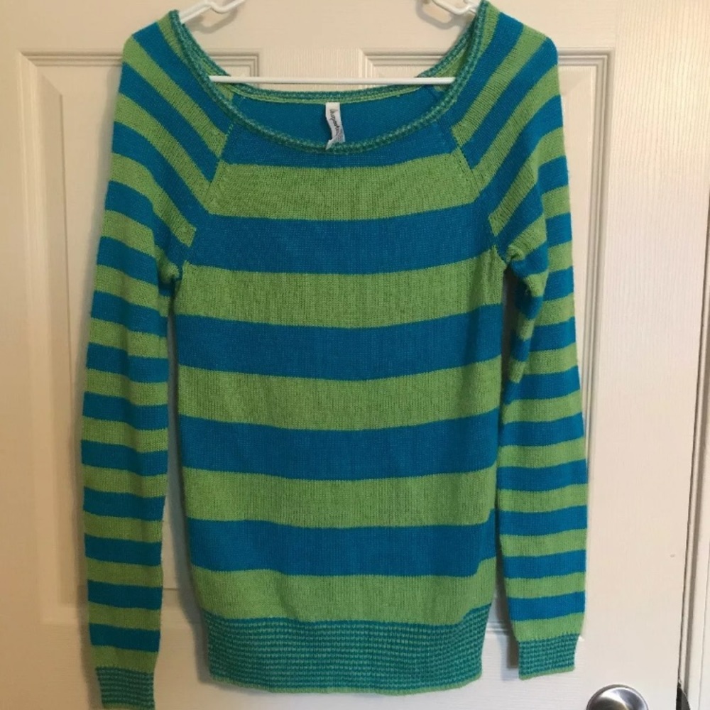 Aeropostale Womens Striped Knit Sweater Size M